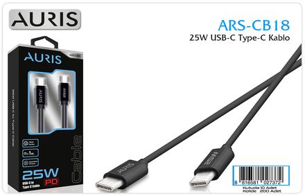 Auris CB18 25W Usb-C Type-C Kablo